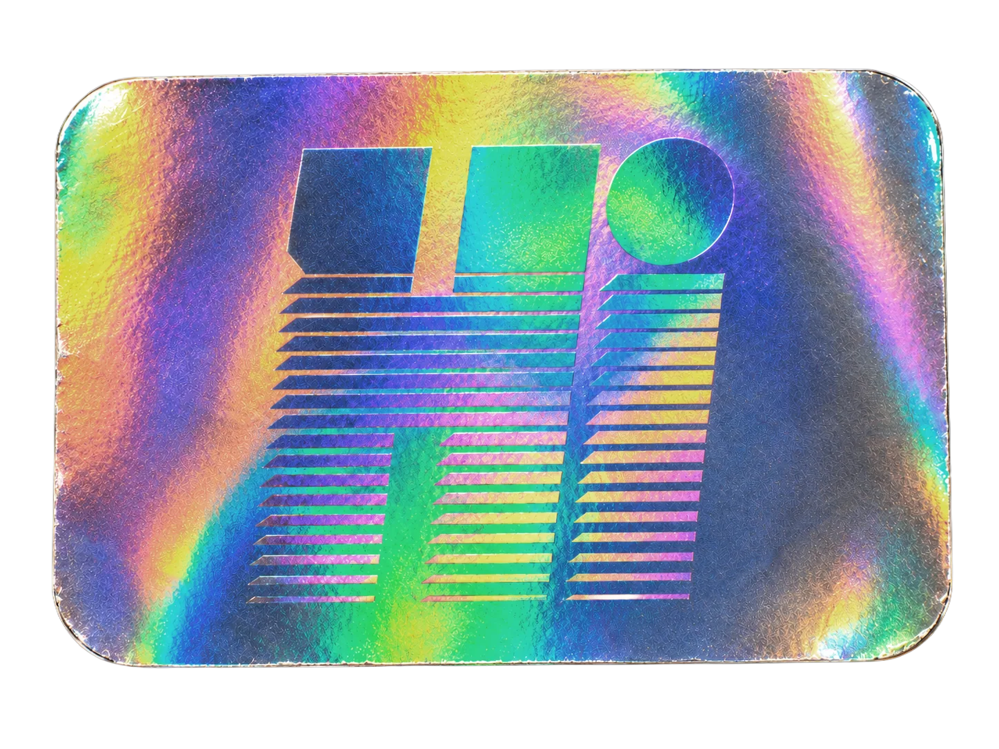 HiBAR holographic Hi sticker